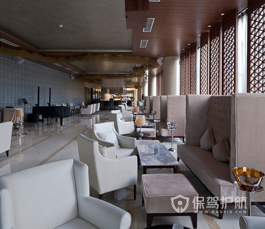121平米新中式风格酒吧装修实景图