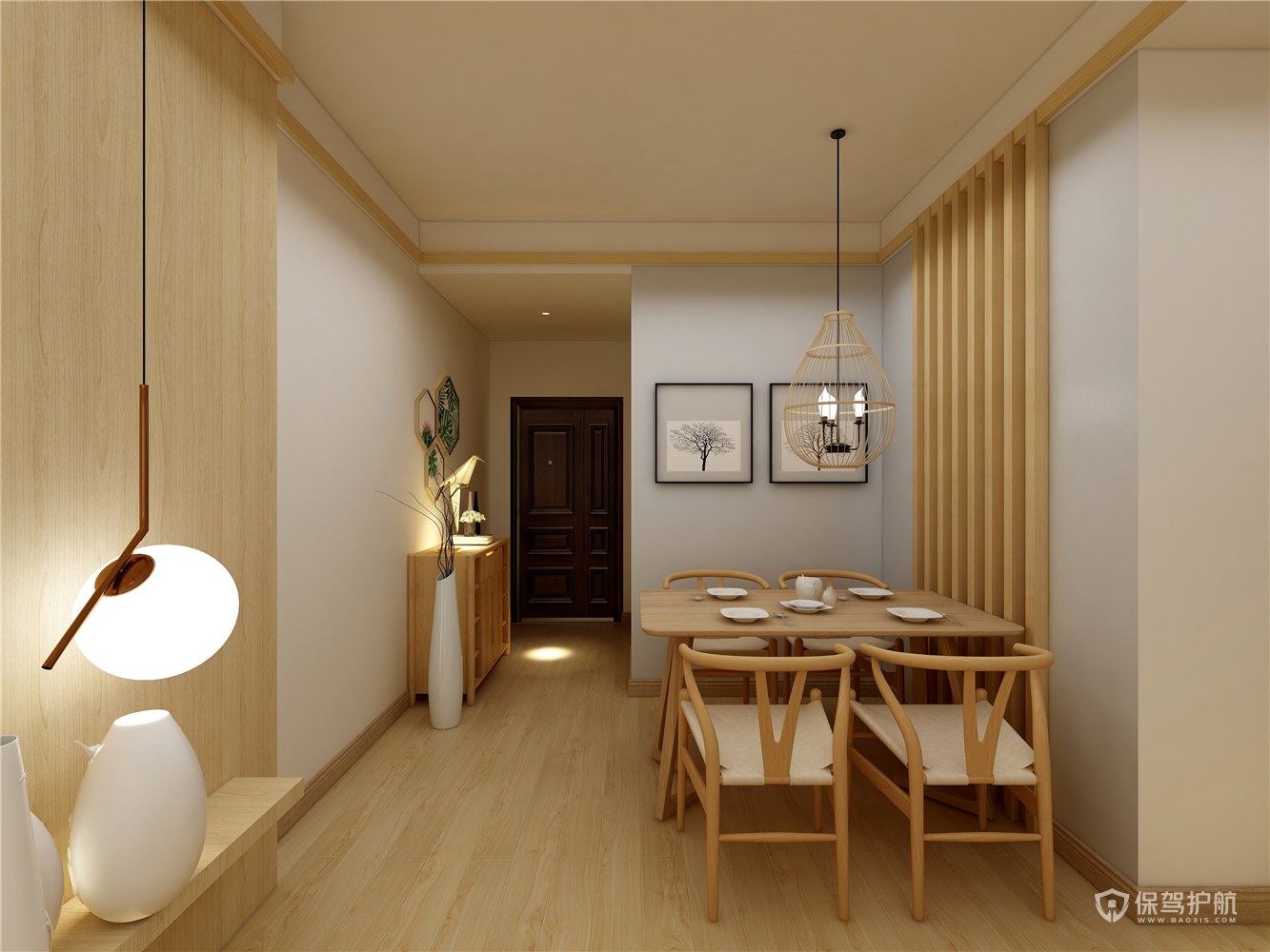 风雅日式二居室餐厅装修效果图