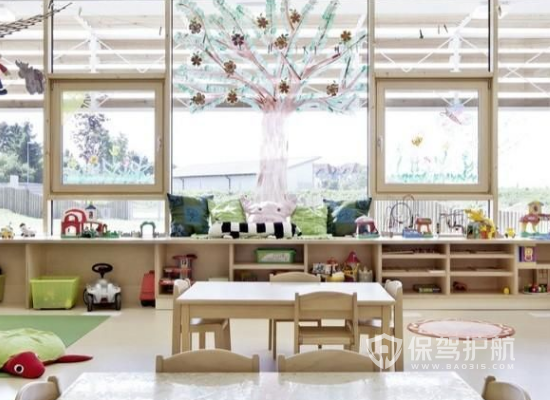 50平米现代风格幼儿园装修实景图