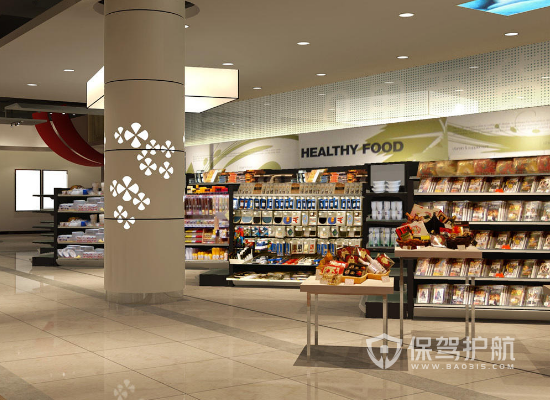 60平米现代风格超市装修实景图