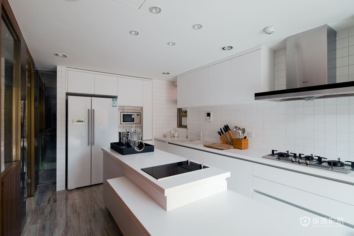 简约北欧风公寓白色厨房装修效果图