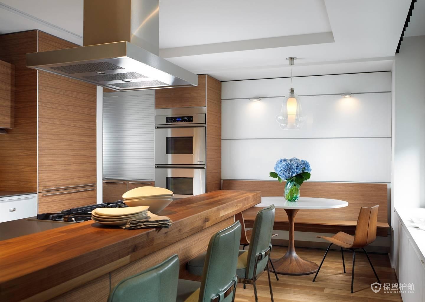 现代风格公寓餐厅厨房装修效果图