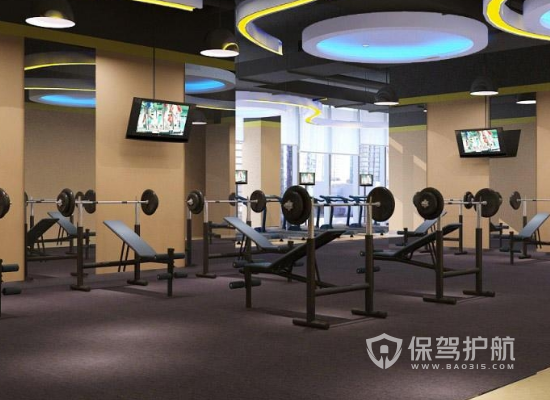60平米现代风格健身房装修实景图
