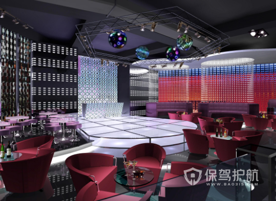 125平米现代风格酒吧室内装修效果图