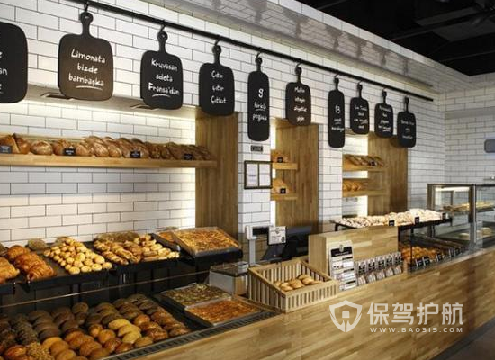 40平欧式风格面包店装修实景图