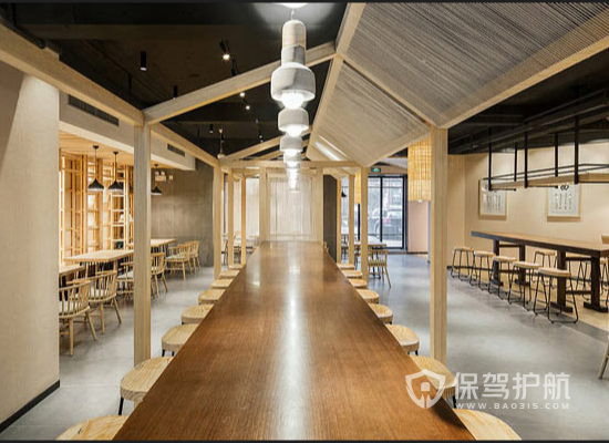 62平米日式风格面馆餐区装修效果图