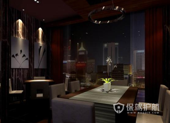 新中式风格酒吧布置装修效果图