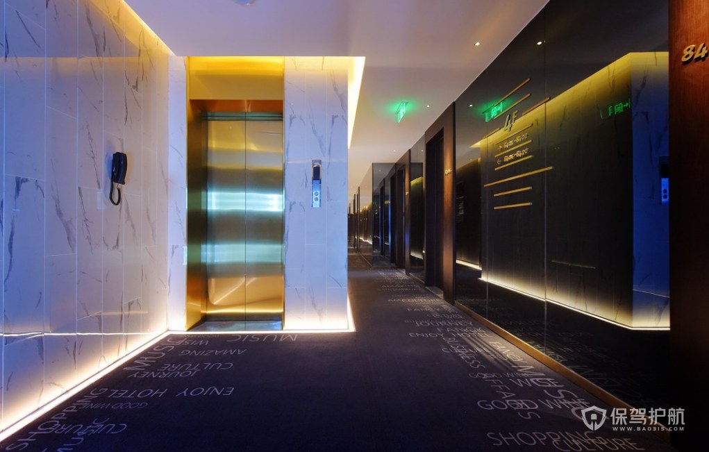 创意风格酒店过道走廊装修效果图