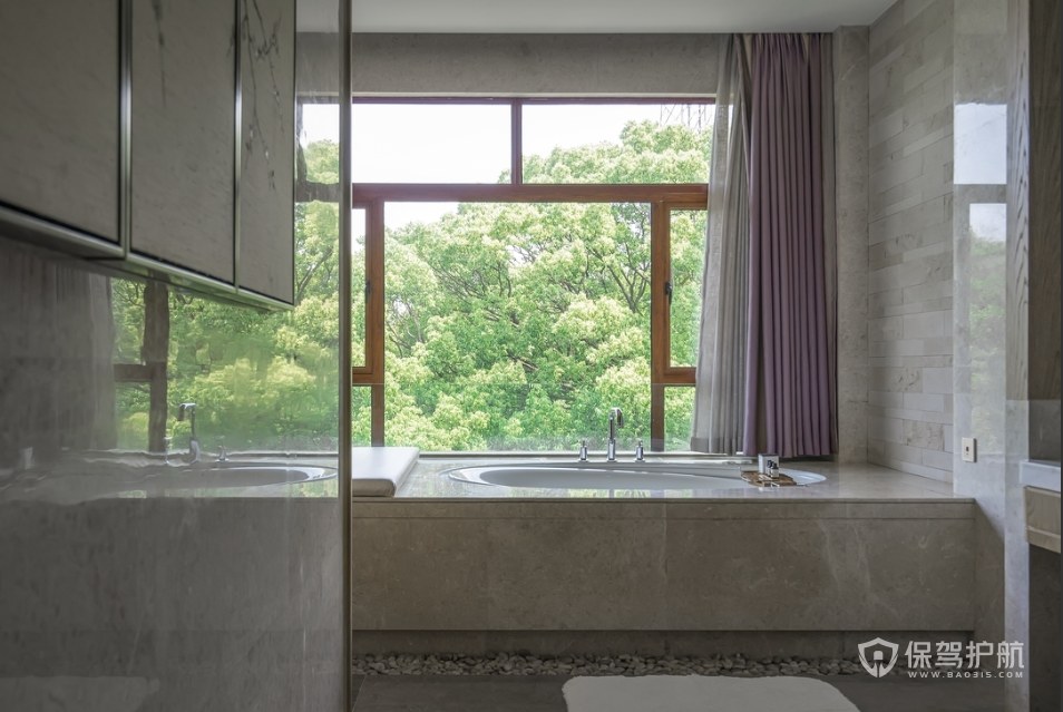 新中式风格酒店浴缸装修效果图