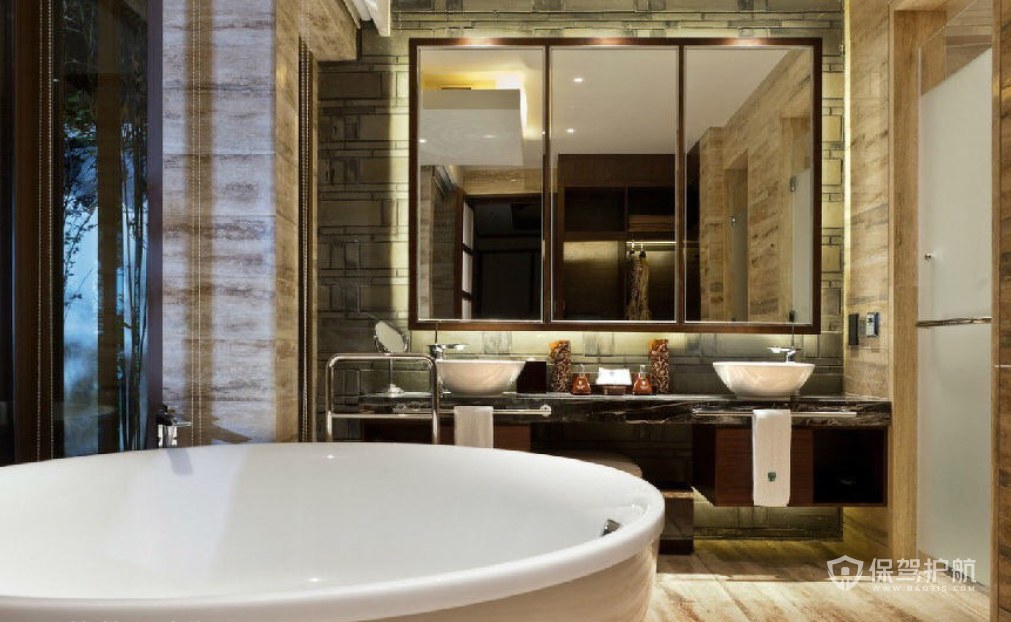 新古典风格酒店浴室装修效果图