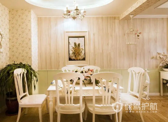 韩式风格三居室餐厅布局装修效果图
