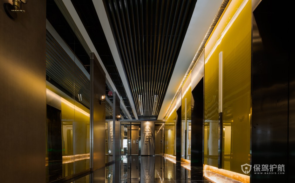 新古典风格酒店电梯间装修效果图