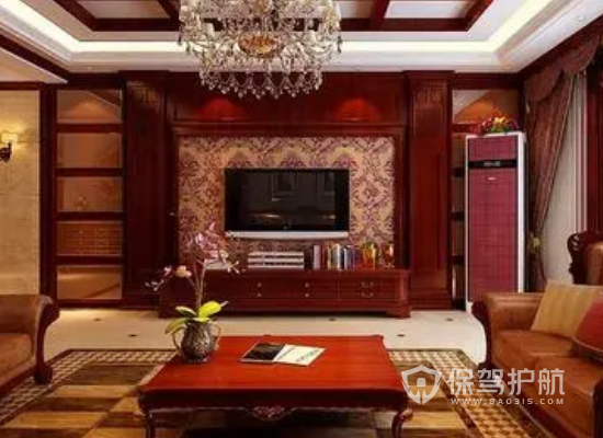 欧式古典风格三居室客厅装修效果图