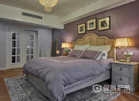 四室两厅美式古典风格次卧装修效果图
