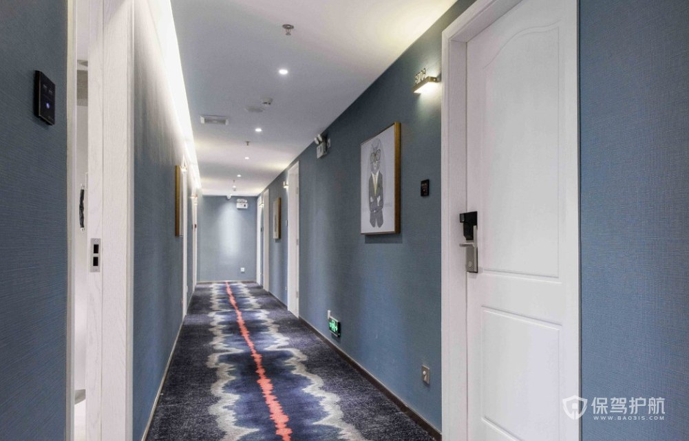 现代风格酒店走廊装修效果图