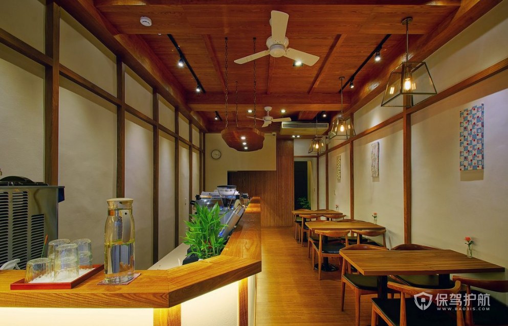 日式风情咖啡店装修效果图
