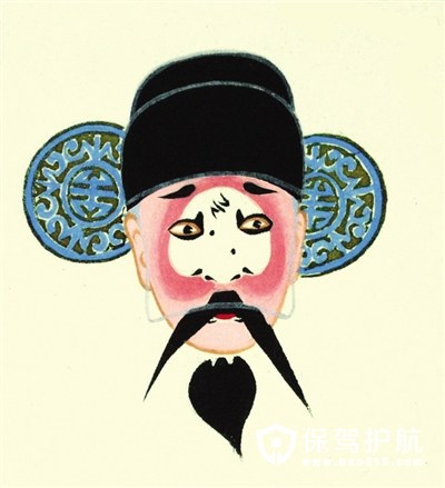 丑角脸谱是京剧中最主要的行当之一,而且丑角也要分成是文丑和武丑