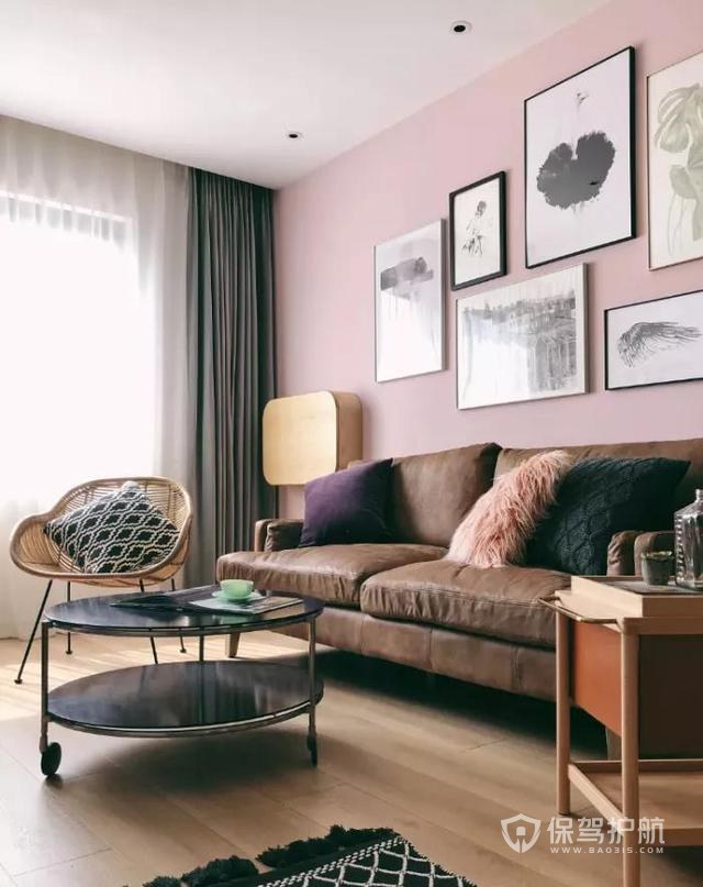 上海85㎡两居室粉色配绿色美得像样板房连老公都赞不绝口