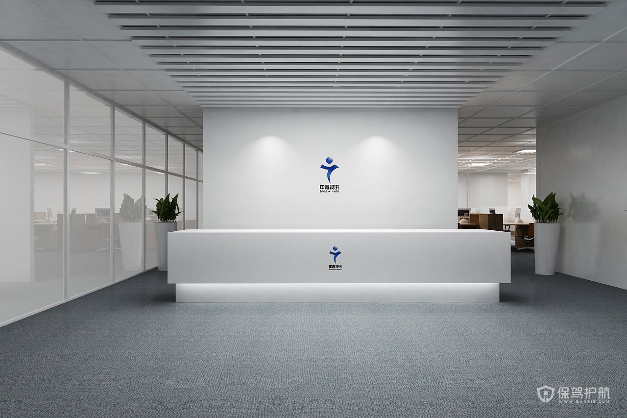 办公室形象墙设计效果图