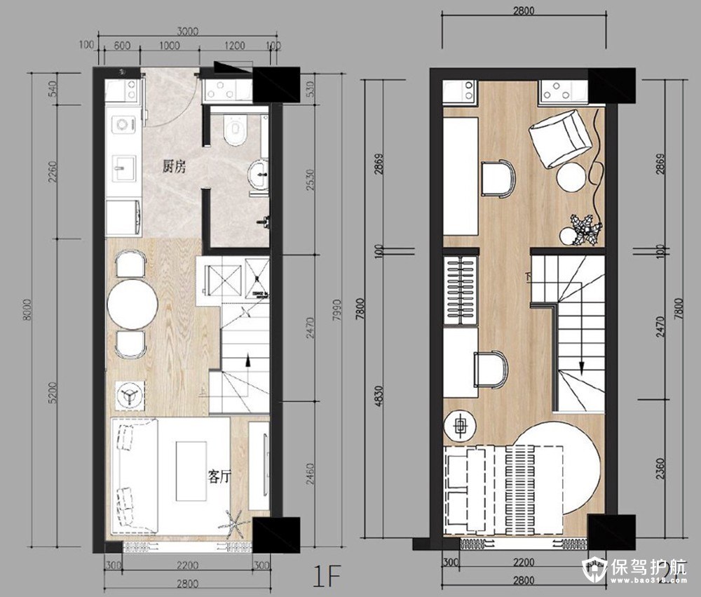 复式小公寓设计
