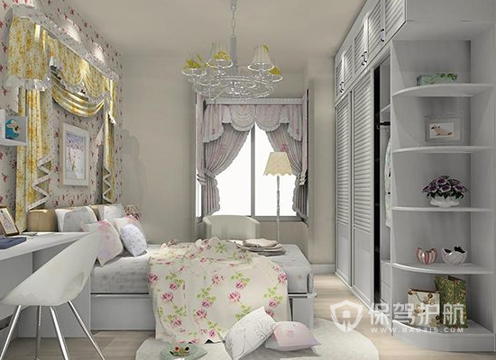 韩式田园风格两居室卧室装修效果图