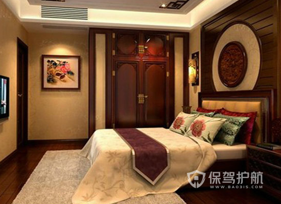 中式古典风格四房两厅卧室装修效果图