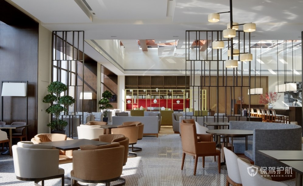 现代风格酒店休闲咖啡厅装修效果图