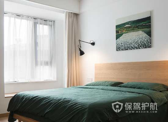 日式风格两室一厅卧室装修实景图