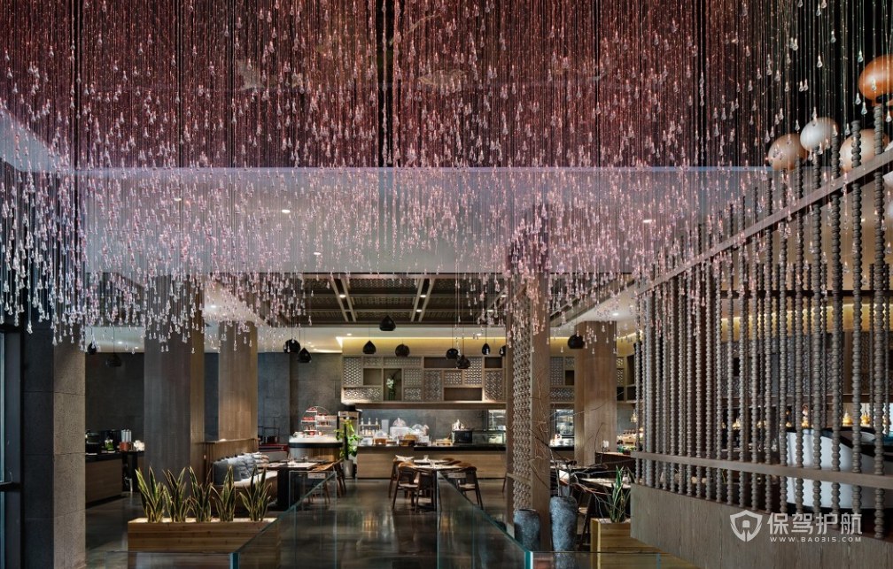 南亚风情酒店自助餐厅装修效果图